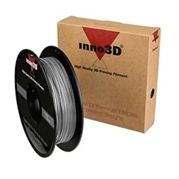 Консуматив за 3D принтер Inno3D, ABS Silver, 1.75mm, сребрист, 500g, пакет от 5 броя | JAR Computers Inno3D ABS Silver - 5 pcs pack 3DP-FA175-SL05