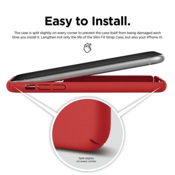 Elago Slim Fit Strap iPhone 11 red ES11SS61-RD
