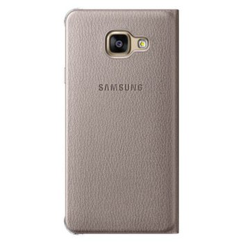 Samsung Galaxy A3 (2016), Flip Wallet, Gold