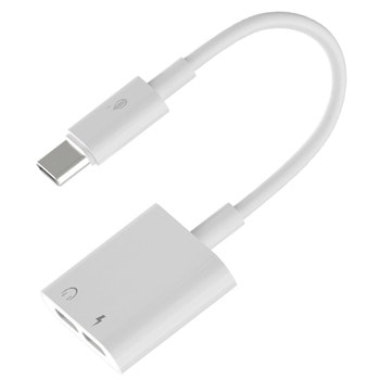 Преходник One Plus NB1248, от USB Type C(м) към 2x USB Type C(ж), бял | JAR Computers One Plus NB1248 40165