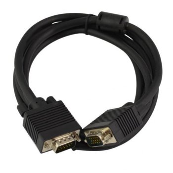 Кабел Privileg VGA(м) към VGA(м), 1.8m, черен | JAR Computers Privileg VGA(м) към VGA(м) 1.8m
