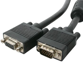 Кабел Sbox VGA-MF2, от VGA(м) към VGA(ж), 2м, черен | JAR Computers SBOX VGA-MF2 VGA(м) към VGA(ж) 2m