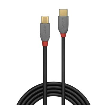 Кабел Lindy Anthra Line, от USB Type-C 2.0 (м) към USB Micro B 2.0 (м), 2.0 м, черен | JAR Computers USB C 2.0 (м) към USB Micro B 2.0 (м) 2.0 м