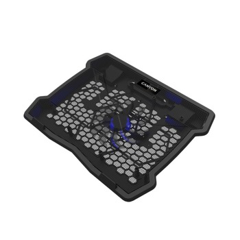 Охлаждаща поставка за лаптоп Canyon NS02, за лаптоп до 15.6" (39.62 cm), 2x USB, 1x вентилатор, 1200 rpm | JAR Computers Canyon NS02