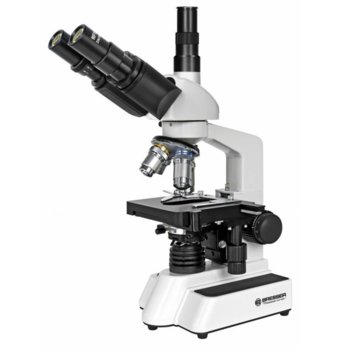Тринокулярен микроскоп Bresser Researcher Trino, 40-1000x увеличение, 23.2 диаметър на тръбата на окуляра, 4 обективи, ирисова диафрагма image