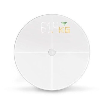 Електронен кантар MyKronoz MyScale, капацитет 180 кг, Bluetooth, Wi-Fi, LED дисплей, измерва BMI/мускулна маса/костна маса/количество вода в организма, бял | JAR Computers MyKronoz MyScale white