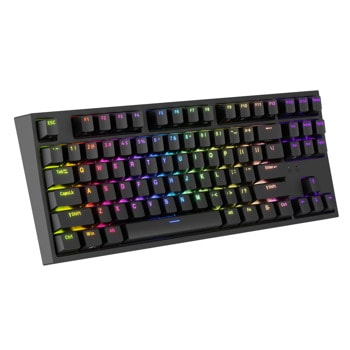 Клавиатура Genesis Thor 404 TKL Gateron, гейминг, механична, жълти суичове, гейминг, RGB подсветка, черна, USB | JAR Computers Genesis Thor 404 TKL GATERON Black NKG-2069