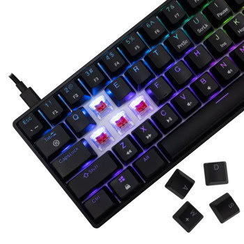 white shark shinobi 2 red switches black | JAR Computers white shark shinobi 2 red switches black