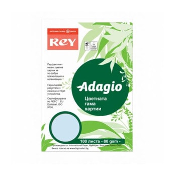 Хартия Rey Adagio Pastel A4 80 g/m2 100 листа синя