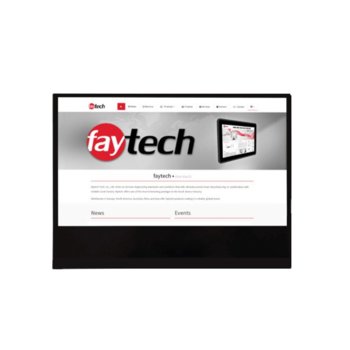 Индустриален монитор Faytech FT125FLATV2, 12.5" (31.75 cm) Full HD Touchscreen, HDMI, USB-C | JAR Computers Faytech 1010501563 FT125FLATV2