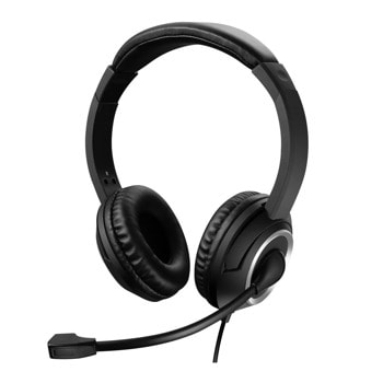Слушалки Sandberg MiniJack Chat, микрофон, 3.5mm жак, шумопотискащи, черни | JAR Computers Слушалки Sandberg MiniJack Chat Headset 126-15