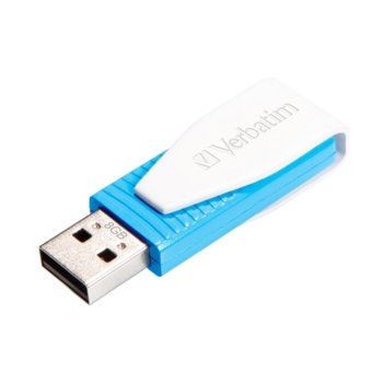 Памет 8GB USB Flash Drive, Verbatim Swivel, USB 2.0, синя | JAR Computers Verbatim 8GB USB 2.0 Swivel