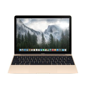 Лаптоп Apple MacBook (MK4M2ZE/A), дву-ядрен Intel Core M-5Y70 1.1/2.6 GHz, 12.0" (30.48 cm) IPS LED Retina display, 8GB, 256GB SSD, USB 3.1, OS X Yosemite, 0.92 kg | JAR Computers 12 Apple MacBook MK4M2ZE/A_Z0RW0005A/BG