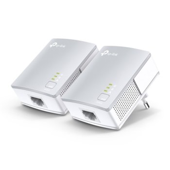 Powerline адаптер TP-Link TL-PA411KIT, 600 Mbps, до 300м обхват, 2x 10/100 Mbps Ethernet, 2 устройства | JAR Computers TP-Link TL-PA411KIT