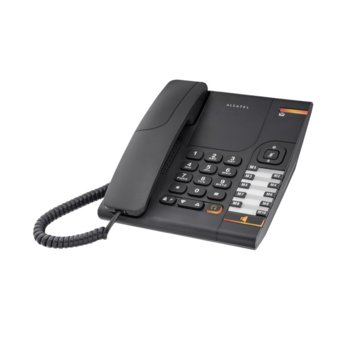 Стационарен телефон Alcatel Temporis 380, функция "свободни ръце", бутон "mute", монтаж на стена, черен | JAR Computers Alcatel Temporis 380 Black