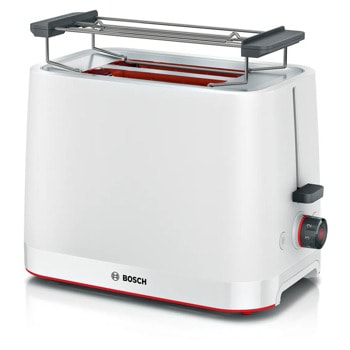 Тостер Bosch TAT3M121, безстепенен, таймер, 950W, бял | JAR Computers Тостер Bosch TAT3M121