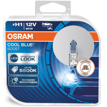 Автомобилна крушка Osram 62150CBB, 80W, 1150lm, H1, P14.5s, халогенна, 2 броя в опаковка | JAR Computers Osram 62150CBB 80W 1150lm 62150CBB