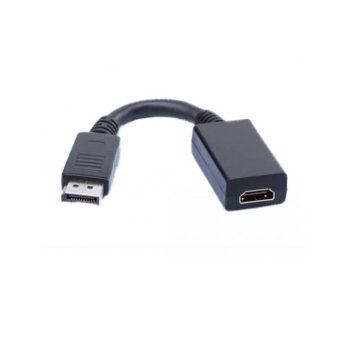 Преходник DeTech Display Port(м) към HDMI(ж) | JAR Computers DeTech DP(м) към HDMI(ж)