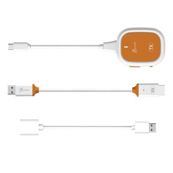 Безжичен екстендър j5create JVAW61, от USB C(м) към HDMI(м), бял | JAR Computers j5 create JVAW61