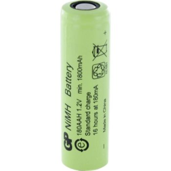 Акумулаторна батерия GP Batteries R6, AA, 180AAH-B, 1.2V, 1800mAh, NiMH, 1бр. | JAR Computers GP-BR-R6-1800-BULK