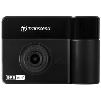 Видеорегистратор Transcend DrivePro 550, камера за автомобил, FullHD, 2.4"(6.1cm) LCD дисплей, 64GB вградена памет, MicroSD слот до 128GB, Wi-Fi, черна image