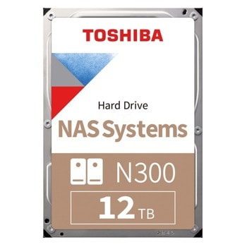 Твърд диск 12TB Toshiba N300 NAS, SATA 6Gb/s, 7200 rpm, 256MB, 3.5" (8.89cm) | JAR Computers Toshiba 12TB NAS N300 HDWG21CUZSVA