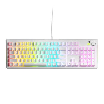 Клавиатура Glorious GMMK 3, механична, Glorious Fox HE суич, гейминг, RGB подсветка, бяла, USB | JAR Computers Glorious GMMK 3 White Fox HE Switches US