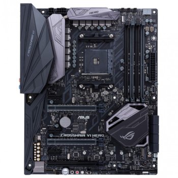 Дънна платка Asus ROG CROSSHAIR VI HERO, AMD X370, AM4, DDR4, PCI-E(CF&SLI), 8x SATA 6Gb/s, 1x USB 3.1 Type-C, 1x USB 3.1 Type-A, 8x USB 3.0, ATX | JAR Computers Asus ROG CROSSHAIR VI HERO