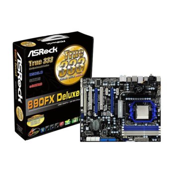 Дънна платка ASRock 890FX Deluxe3, AM3, AMD 890FX, DDR3, 3xPCI-E (CF), SB7.1 THX TruStudio Pro™, Lan1000, 6xSATA 6.0Gb/s RAID 0,1,5,10, 1394, eSATA3, 4xUSB3.0, ATX | JAR Computers ASRock 890FX Deluxe3