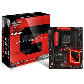 Дънна платка ASRock Fatal1ty X370 Gaming X, AMD X370, AM4, DDR4, PCI-E(HDMI)(CFX&SLI), 6x SATA 6Gb/s, 1x Ultra M.2 Socket, 1x M.2 Socket, 1x USB 3.0 Type-C, ATX | JAR Computers ASRock Fatal1ty X370 Gaming X