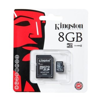 8GB microSDHC Kingston Class4