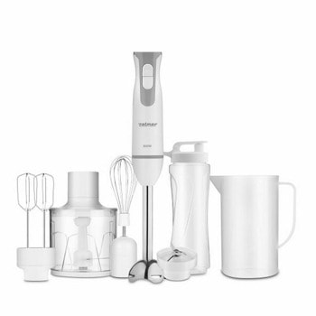 Пасатор Zelmer ZHB4555S, 800W, 2 степени на работа, 0.8 l обем на мерителната чаша, двойна бъркалка за леки смеси, бял | JAR Computers пасатор zelmer zhb4555s