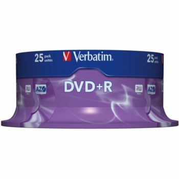 DVD+R VERBATIM 16X 4.7GB ШПИНДЕЛ ОП. 25