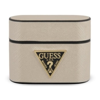 Защитен калъф Guess Saffiano Collection Hard Case за Apple Airpods Pro, бежов | JAR Computers Guess Saffiano Collection Hard Case GUACAPVSATMLLG