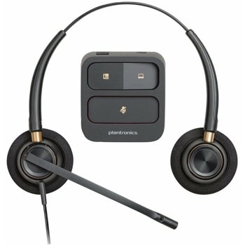 Слушалки HP Poly EncorePro 520 (783P7AA#ABB), USB, шумопотискащ микрофон, SoundGuard защита на слуха, черни | JAR Computers HP Poly EncorePro 520 783P7AA#ABB