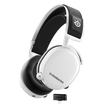 Слушалки SteelSeries Arctis 7+ Wireless White