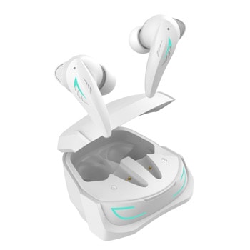 Слушалки White Shark Titan, безжични, микрофон, до 7 часа време на работа, бели | JAR Computers Слушалки White Shark Titan White GEB-TWS96-W