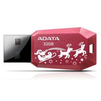 32G USB A-Data UV100F Christmas AUV100F-32G-RRD