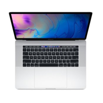 Лаптоп Apple MacBook Pro 15 (Z0WX000H4/BG)(сребирст), шестядрен Coffee Lake Intel Core i7-9750H 2.6/4.5GHz, 15.4" (39.12cm) IPS Retina дисплей & Radeon Pro 555X 4GB, 16GB DDR4, 256GB SSD, 4x USB-C Thunderbolt 3, macOS Mojave, 1.83 kg, БДС кирилизация | JAR Computers Apple MacBook Pro 15 (Z0WX000H4/BG)