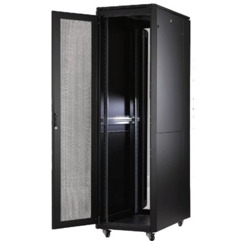 Комуникационен шкаф MIRSAN MR.GTAPS42U61.11 Alter PLUS Server, 600 x 1000 x 2053 мм / 42U, D=1000 мм, 600 кг товар, черен, свободно стоящ | JAR Computers MIRSAN MR.GTAPS42U61.11 Alter PLUS Server