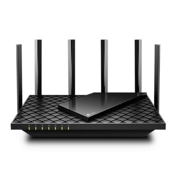 Рутер TP-Link Archer AX73, AX5400, 2.4 GHz (574 Mbps)/5GHz(4804Mbps), Wireless AX, 4x 10/100/1000Mbps LAN, 1x 10/100/1000Mbps, USB, 6x външни антени | JAR Computers TP-Link Archer AX73 AX5400 Wi-Fi 6