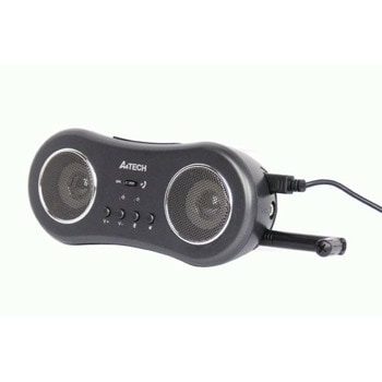 Тонколона A4tech A4-AU-400, 1.0, 4.4W, преносима, USB, AUX, черна, микрофон/Skype функция | JAR Computers A4tech A4-AU-400
