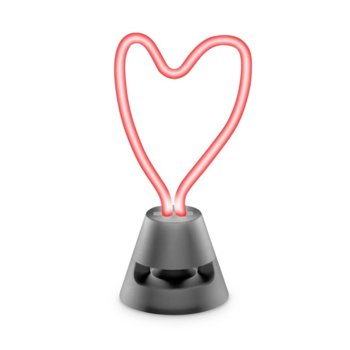 Тонколона Cellularline Neon Beat (Сърце), 1.0, 3W, преносима, Bluetooth, | JAR Computers Cellularline Neon Beat, Сърце