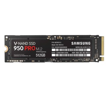 512GB SSD Samsung 950 PRO NVMe MZ-V5P512BW