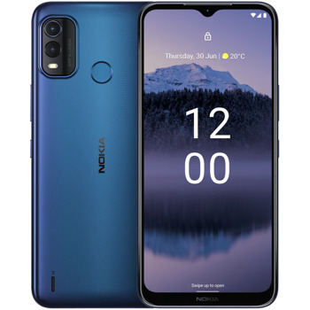 Смартфон Nokia G11 Plus DS (син), поддържа 2 sim карти, 6.52" (16.56 cm) дисплей, осемядрен Unisoc T606 1.6GHz, 4GB RAM, 64GB Flash памет (+microSD слот), 50.0 + 2.0 MPix камера, Android, 192g | JAR Computers Nokia G11 PLUS 286751782
