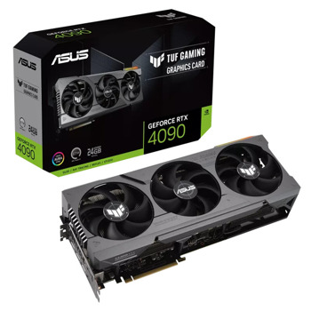Видео карта nVidia GF RTX 4090, 24GB, Asus TUF Gaming, PCI-E 4.0, GDDR6X, 384-bit, DisplayPort, HDMI | JAR Computers Asus TUF Gaming GeForce RTX 4090 90YV0IE1-M0NA00