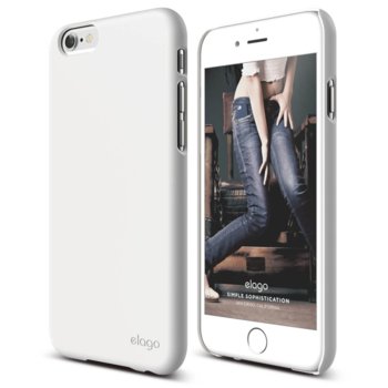Elago S6P Slim Fit 2 Case + HD Clear Film white