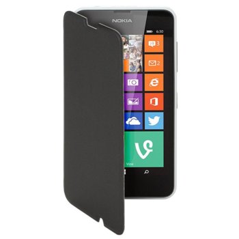 Калъф за Nokia Lumia 630, Flip Cover, черен | JAR Computers FLIP COVER LUMIA 630 BLACK