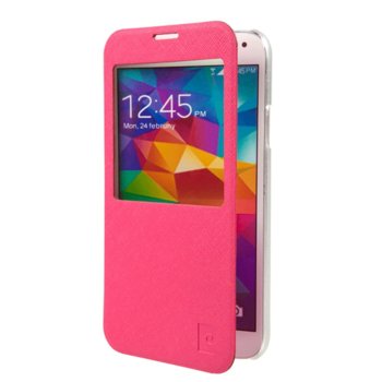 Pierre Cardin Folio-W for Galaxy S5 SM-G900 pink
