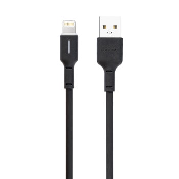 Кабел DeTech DE-C37i, от USB A(м) към Lightning(м), 1m, черен image